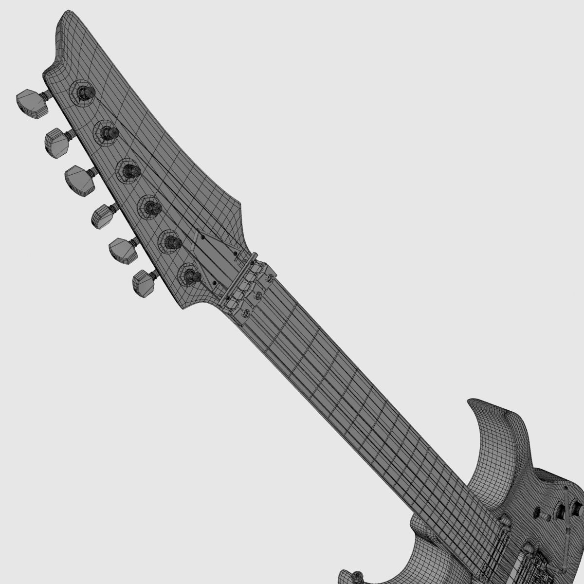 Ibanez John Petrucci Guitar 3D model_8
