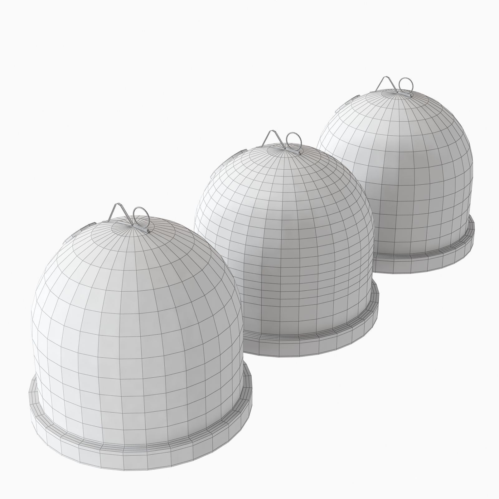 Garbage sorting containers colored Plastic 3D model_9