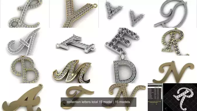 collection letters total 15 model