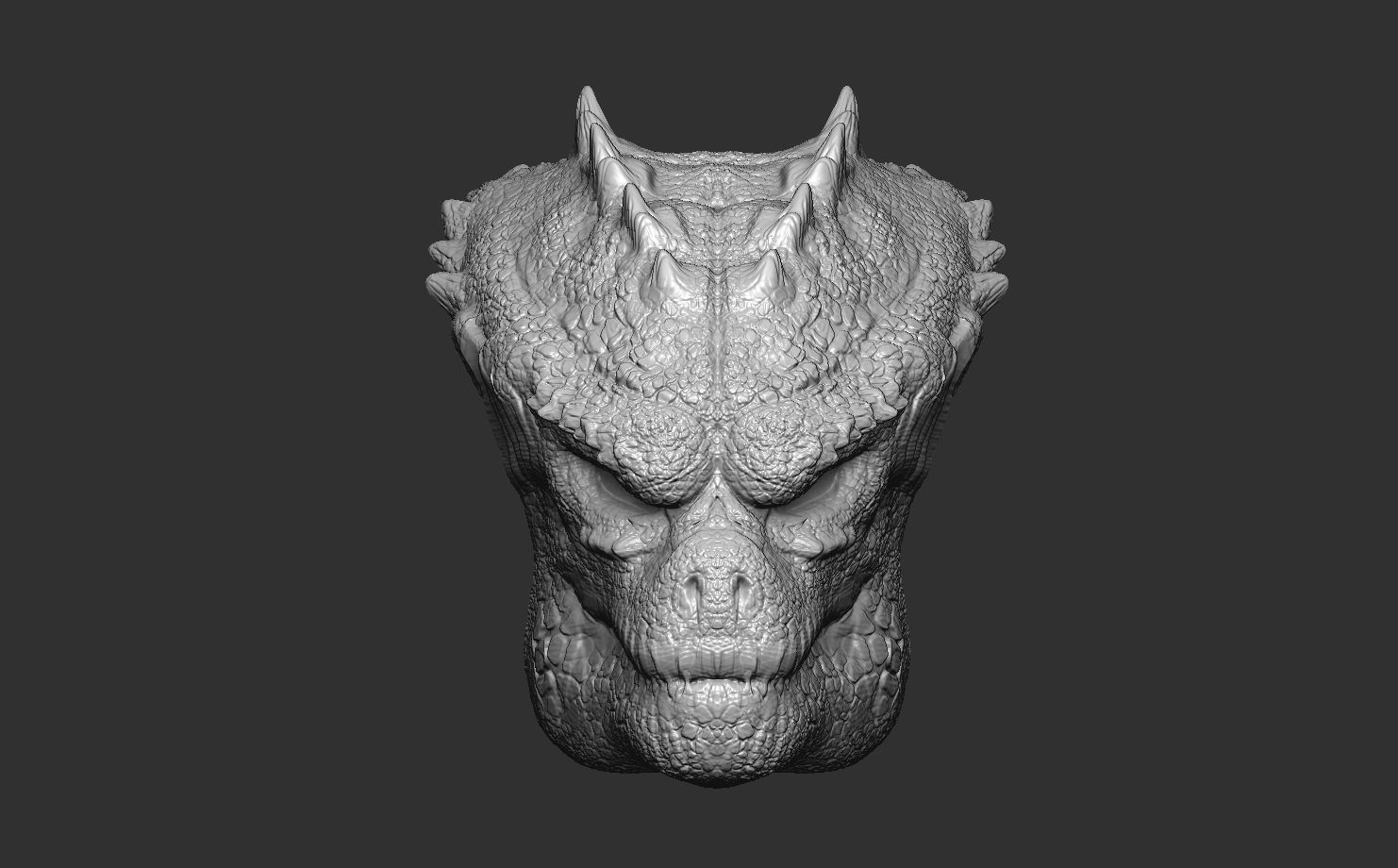 Godzilla Predator bio mask 3D model_1