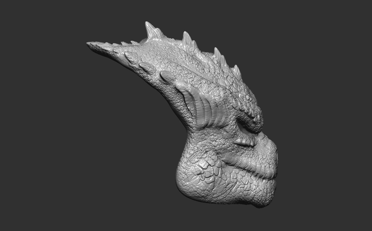 Godzilla Predator bio mask 3D model_3