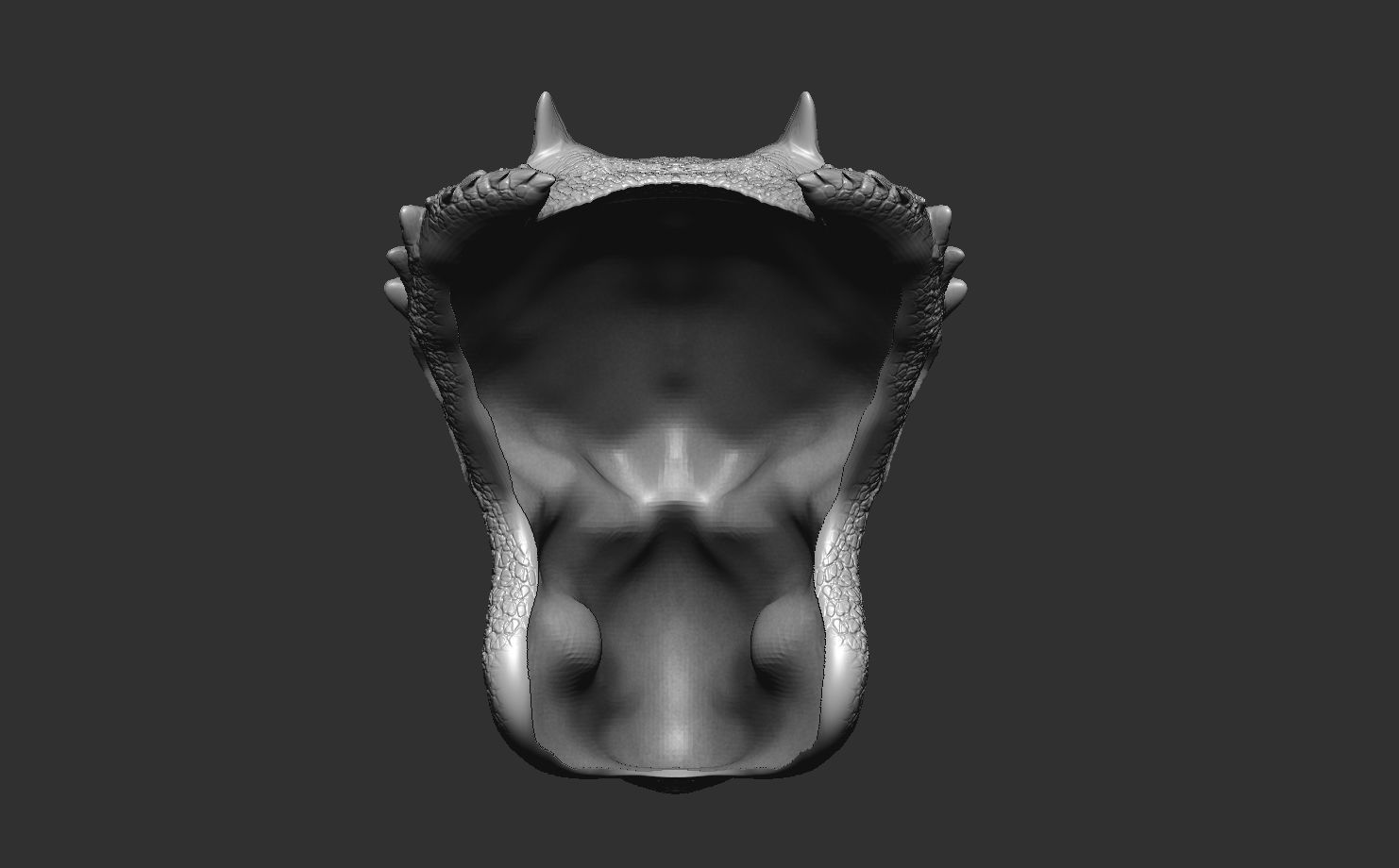 Godzilla Predator bio mask 3D model_4