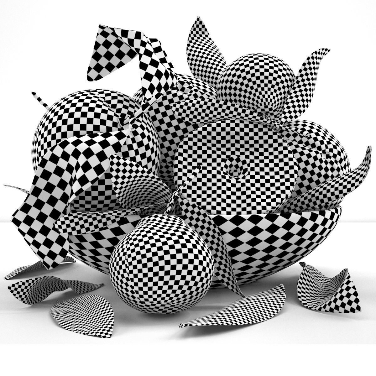 bowl of oranges 3D model_3