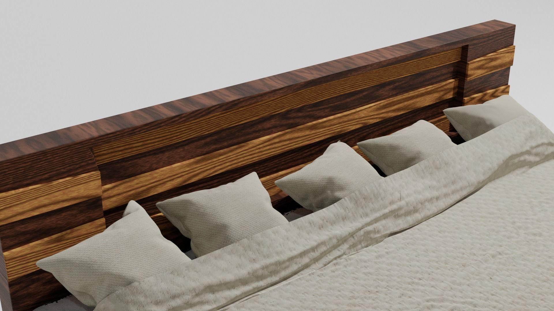 Modern Bed 3D model_4