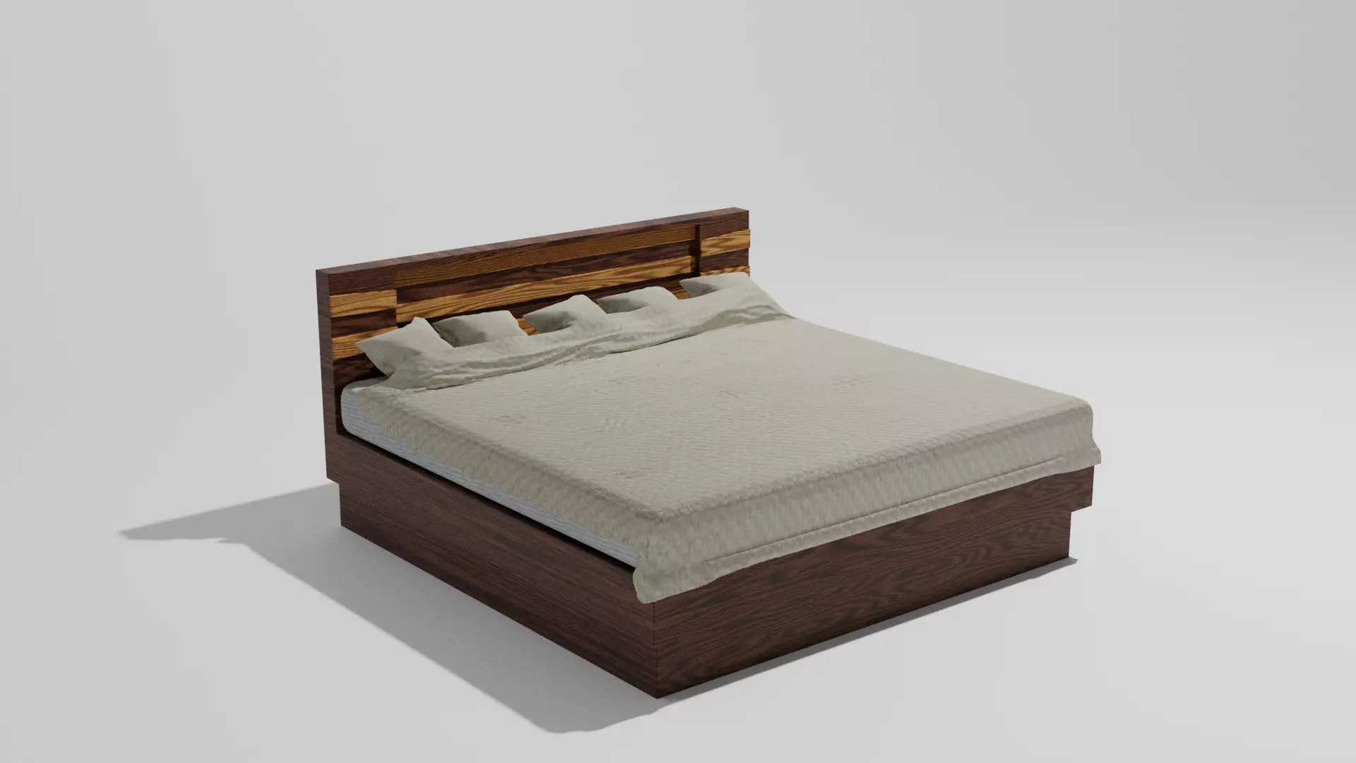 Modern Bed 3D model_0