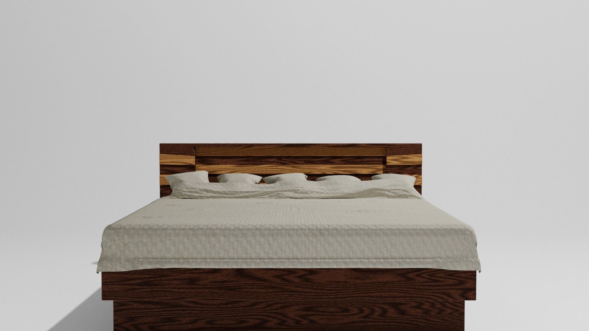 Modern Bed 3D model_3