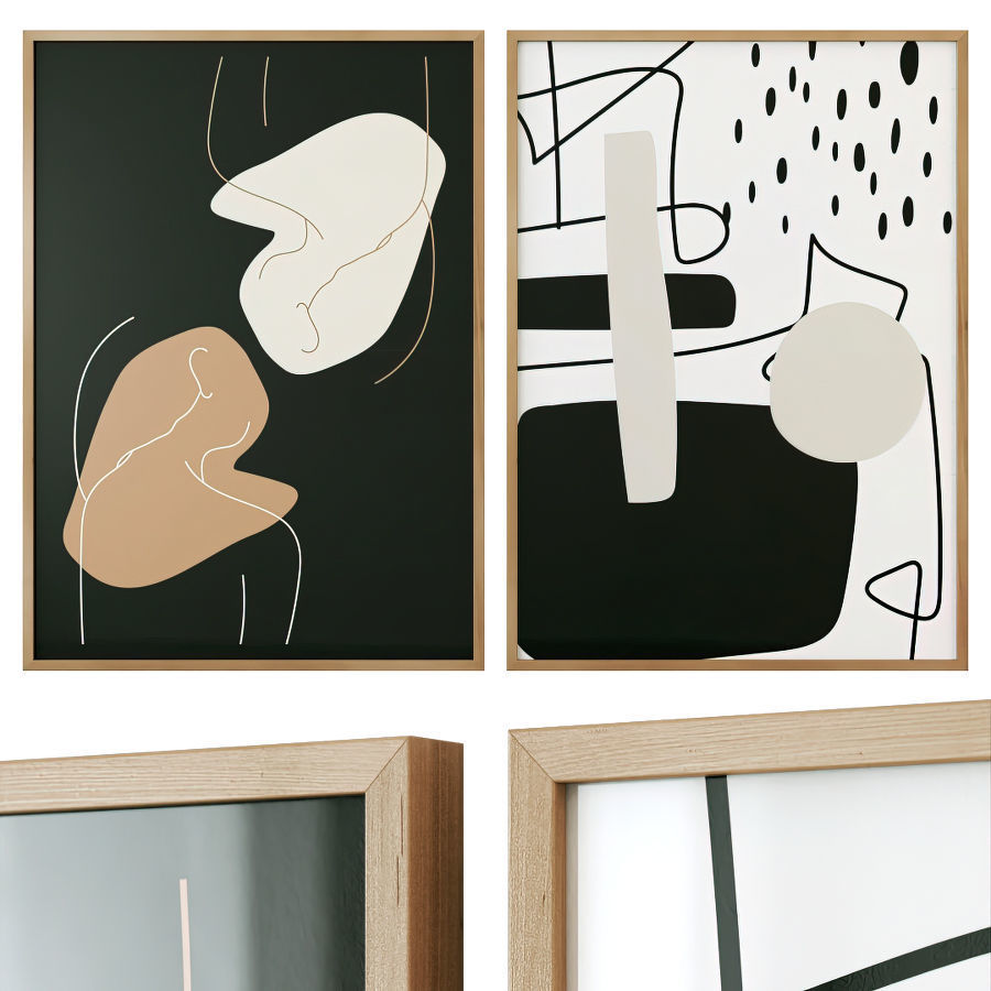 Gallery Wall 130 3D model_4