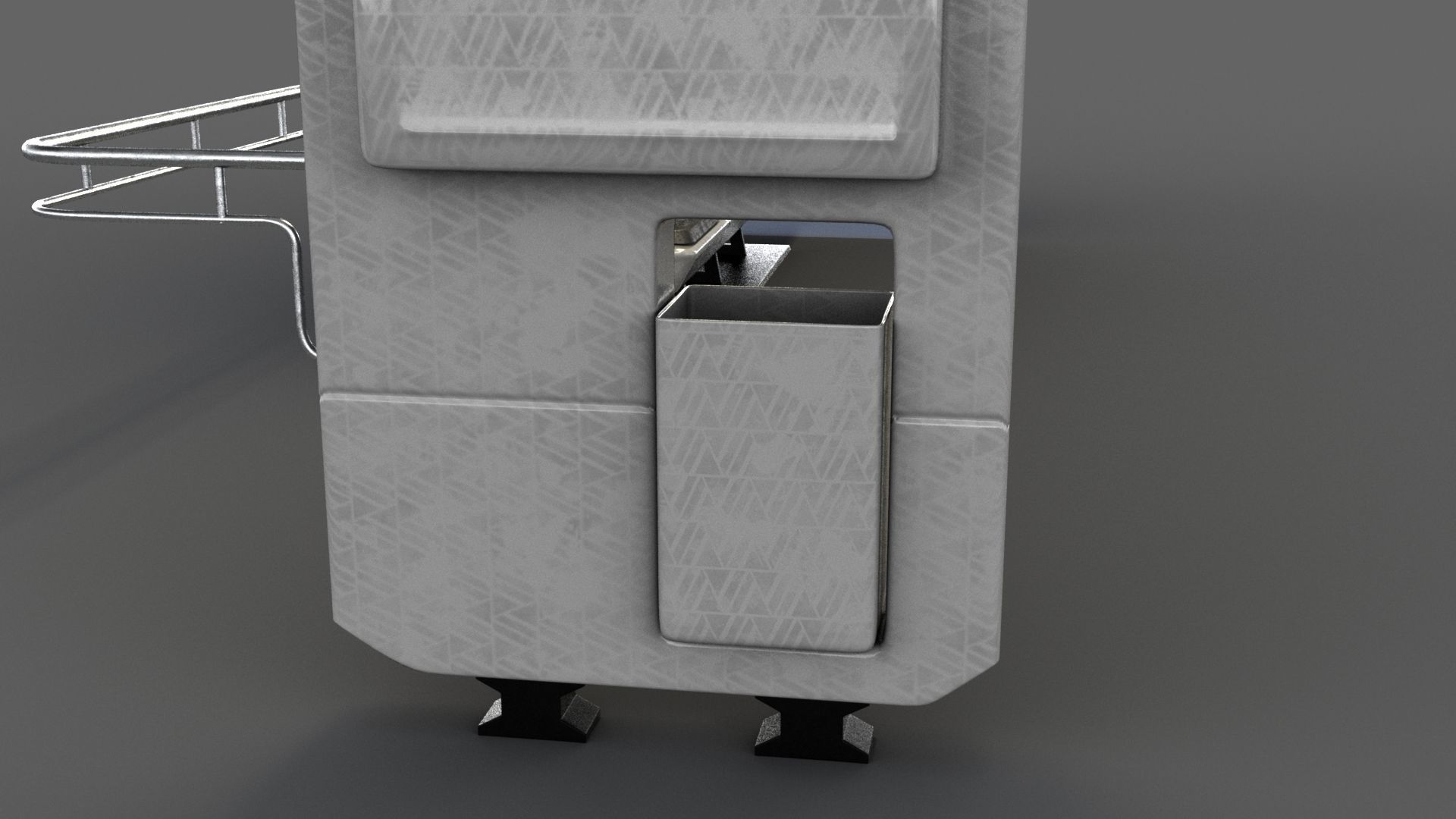 Bus Stop Low-poly 3D model_14