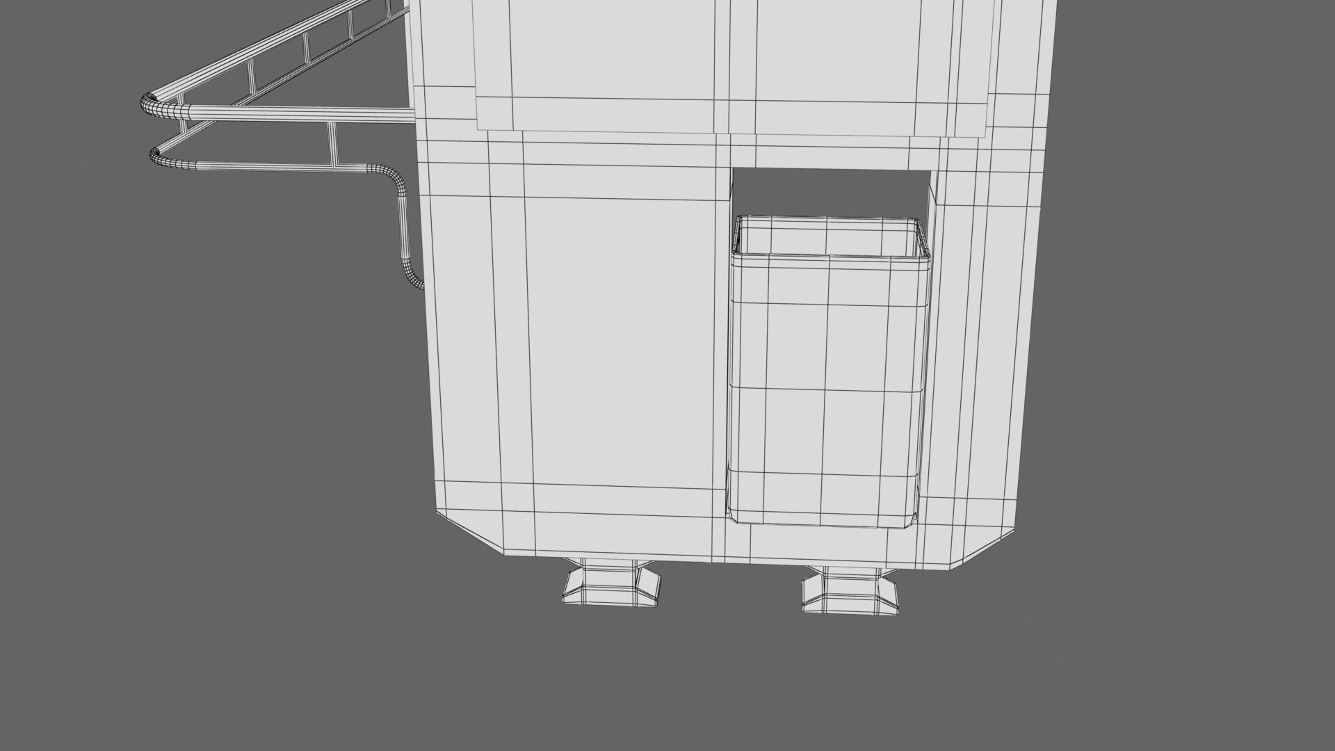 Bus Stop Low-poly 3D model_27