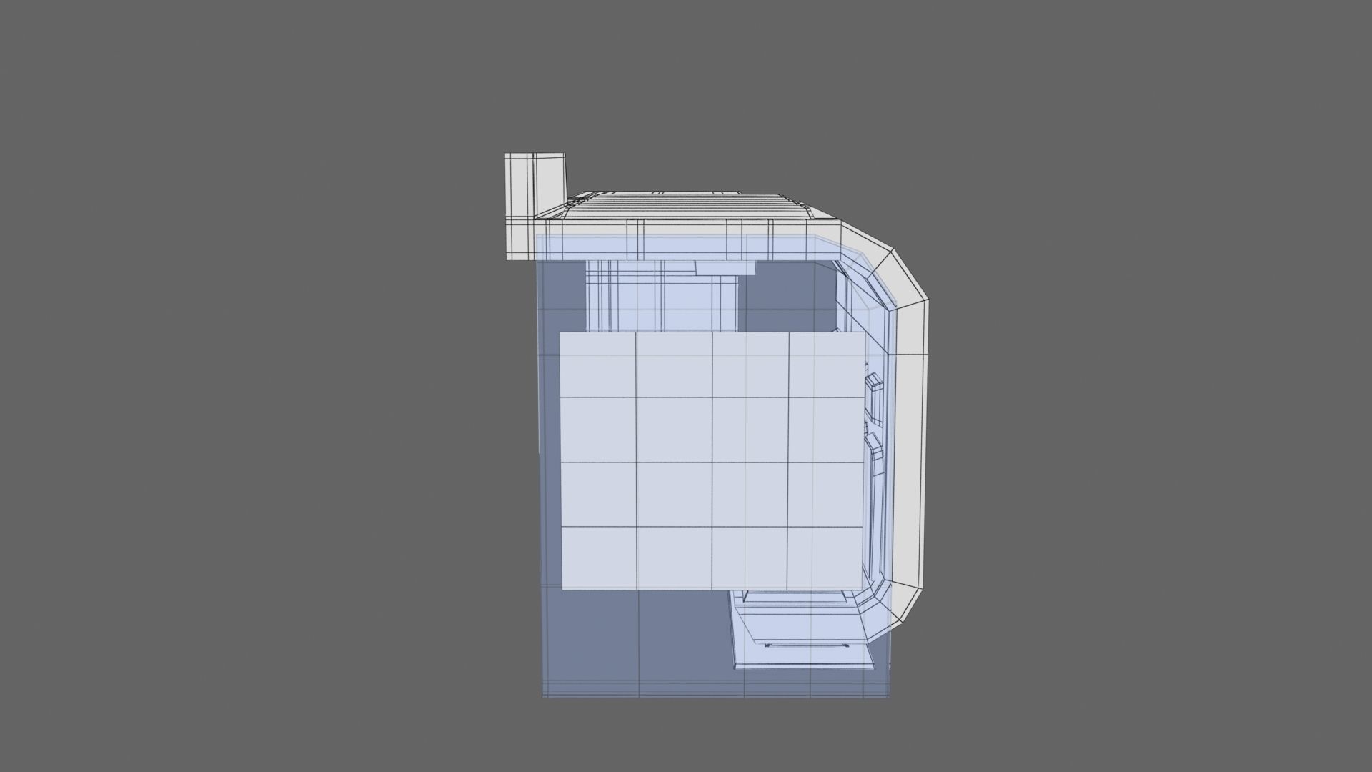 Bus Stop Low-poly 3D model_19