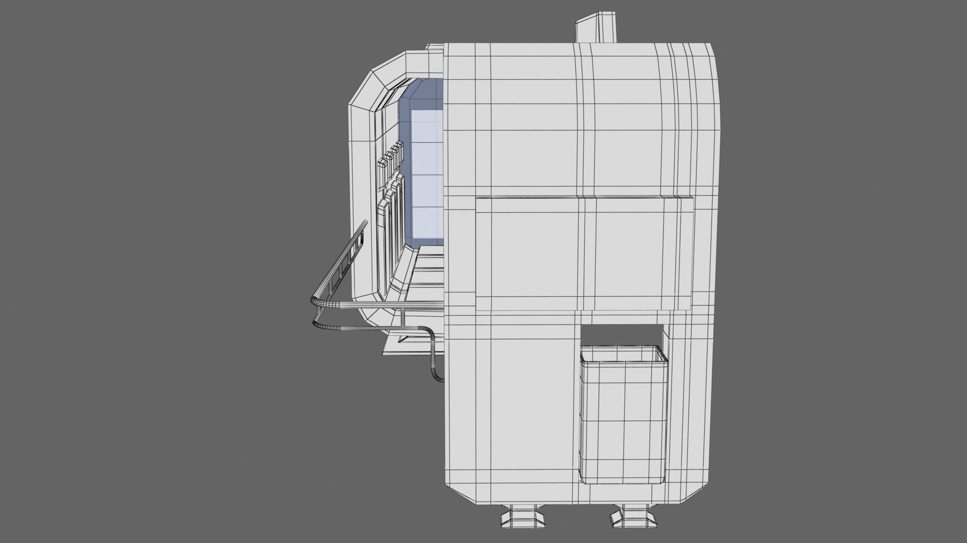 Bus Stop Low-poly 3D model_23