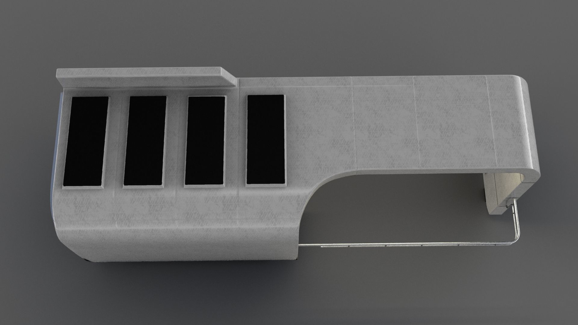 Bus Stop Low-poly 3D model_11