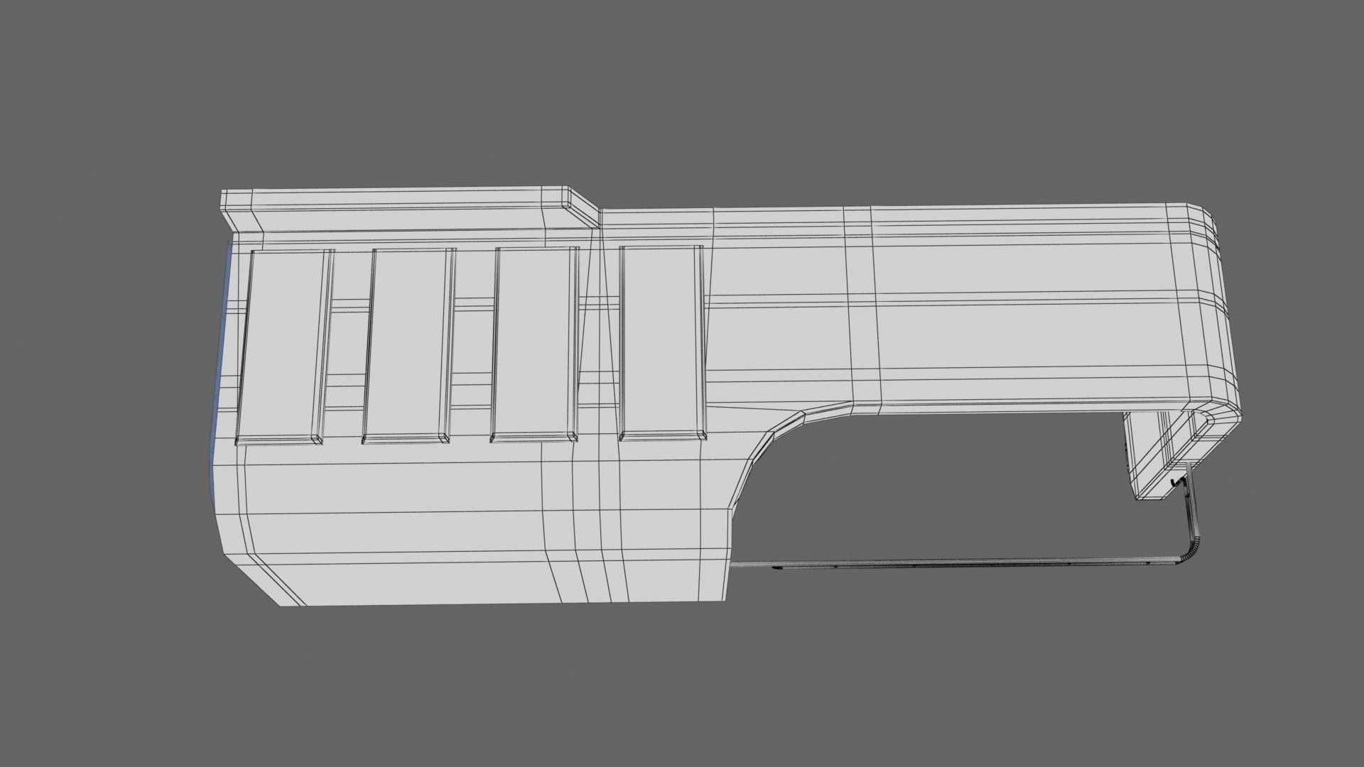 Bus Stop Low-poly 3D model_24