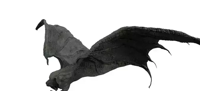 Dragon wings with UVs version 2 longer