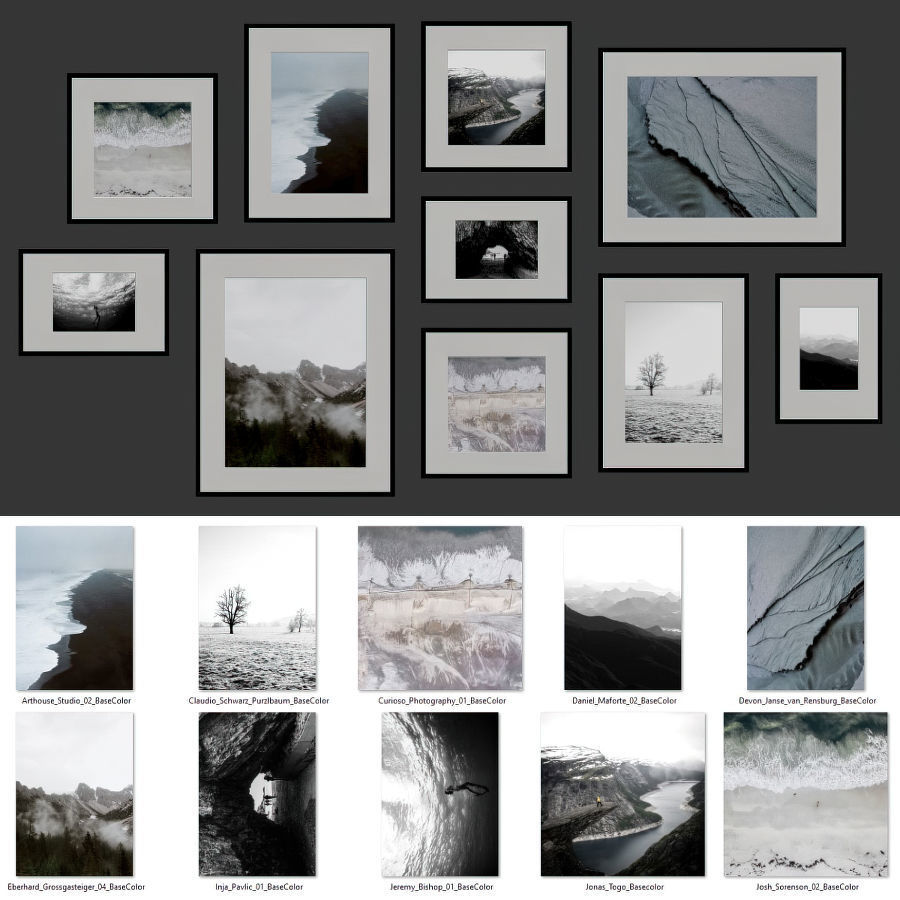 Gallery Wall 134 3D model_5