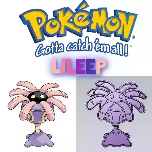 Amazing Pokemon Lileep Cookie Cutter Stamp Cake Decorating 