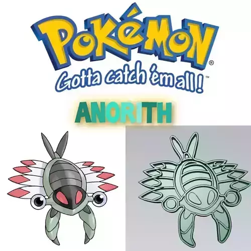 Amazing Pokemon Anorith Cookie Cutter Stamp Cake Decorating 