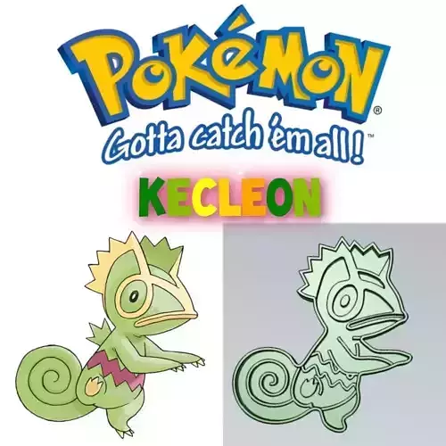 Amazing Pokemon kecleon Cookie Cutter Stamp Cake Decorating 