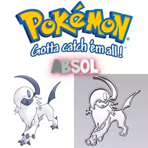 Amazing Pokemon Absol Cookie Cutter Stamp Cake Decorating 