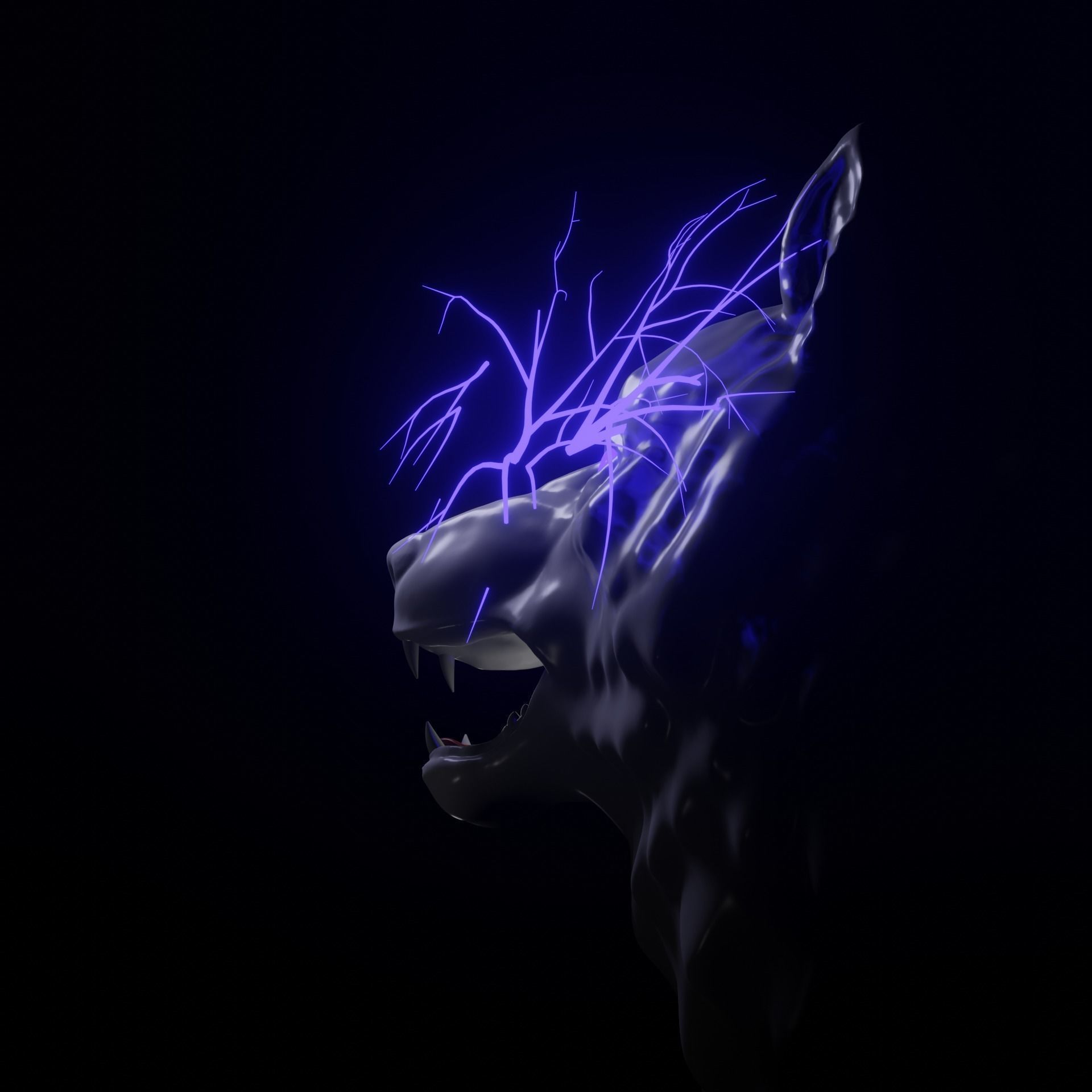 fox animal 3D model_2