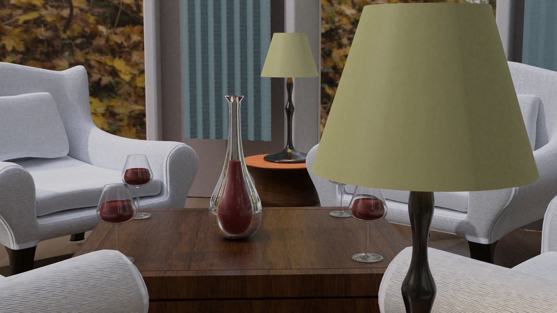 Living Room 3D model_8