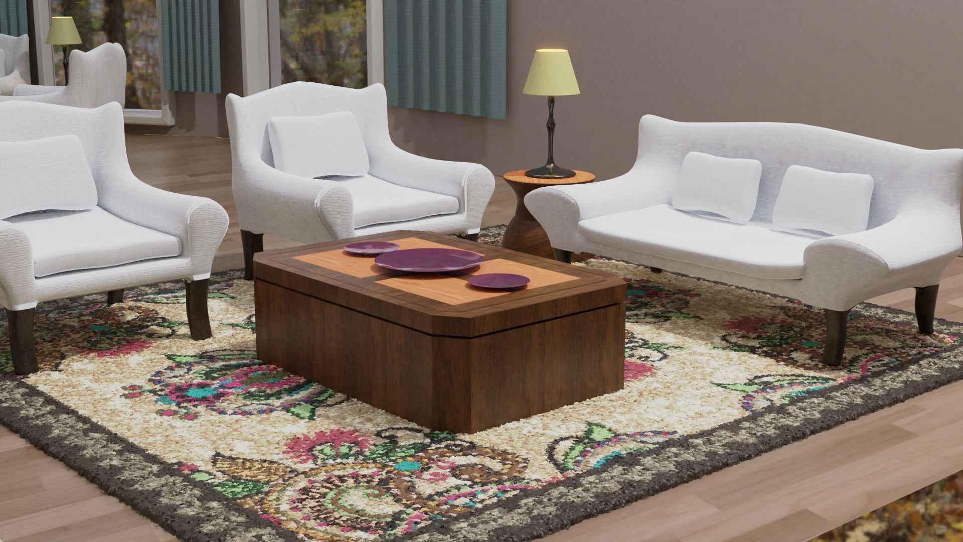 Living Room 3D model_9