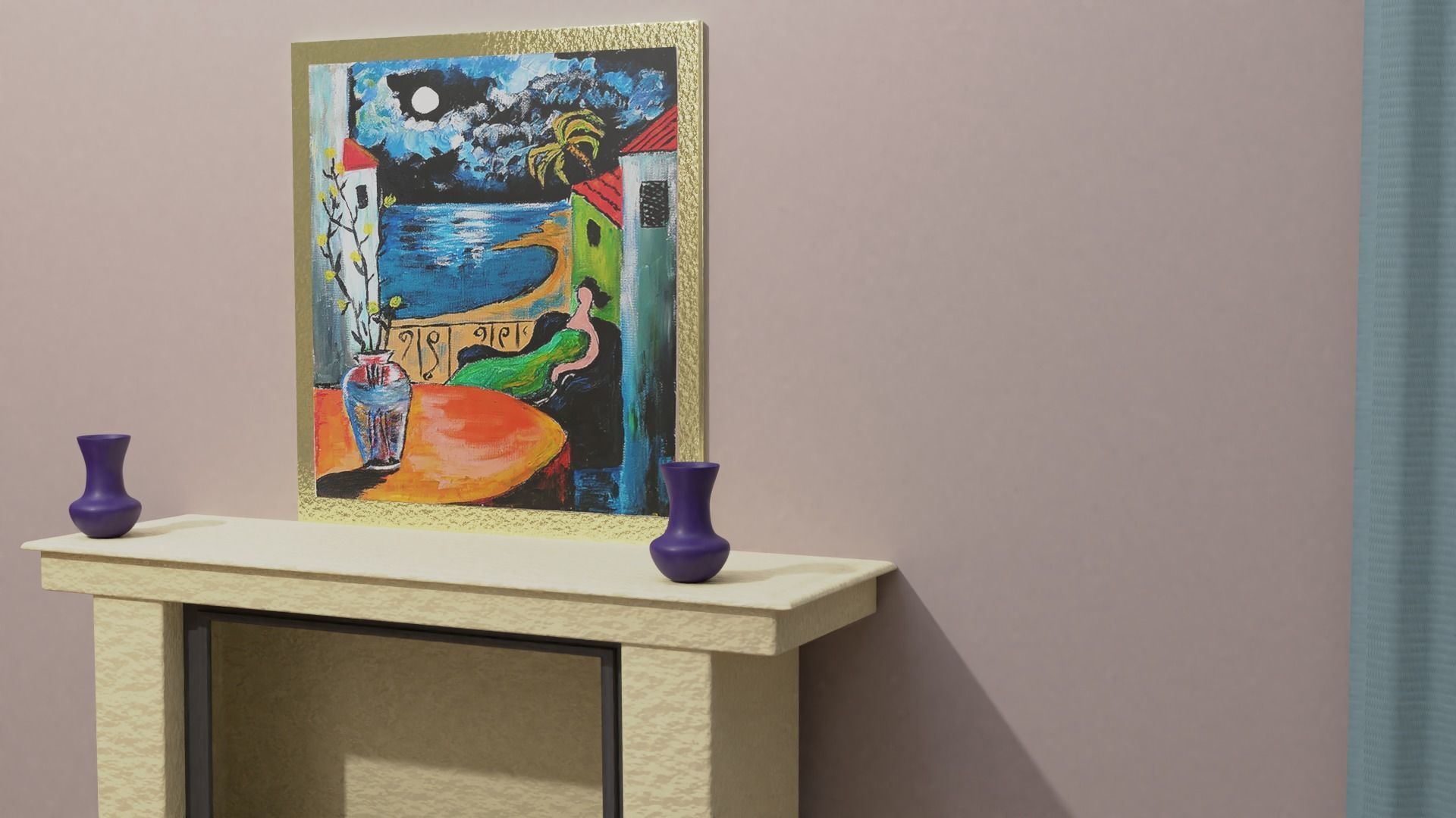 Living Room 3D model_5