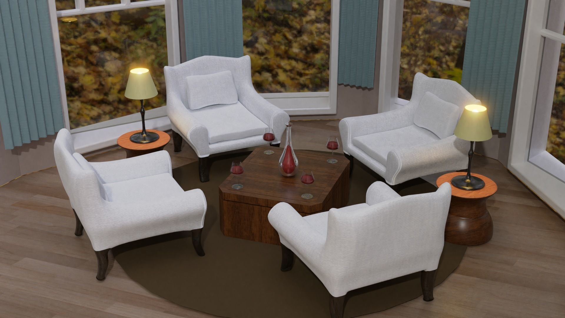 Living Room 3D model_7