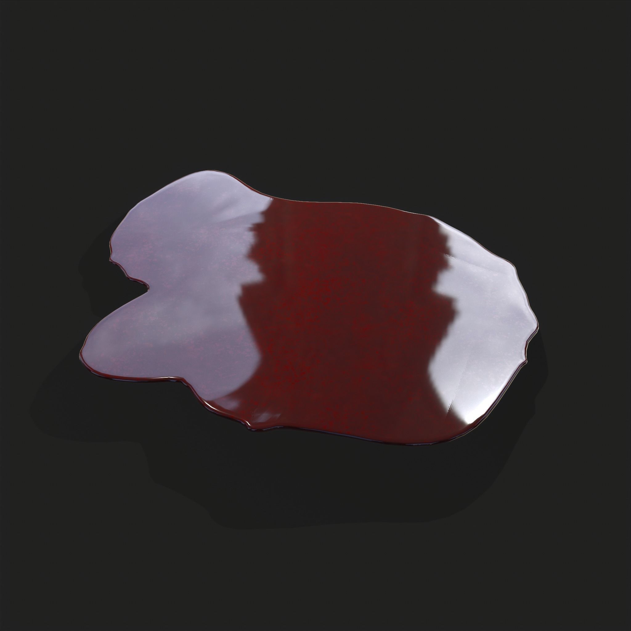 Blood Splatter Low-poly 3D model_10