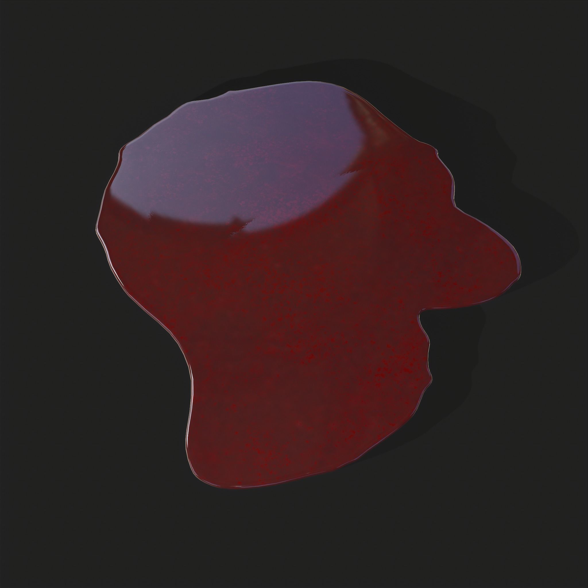 Blood Splatter Low-poly 3D model_6