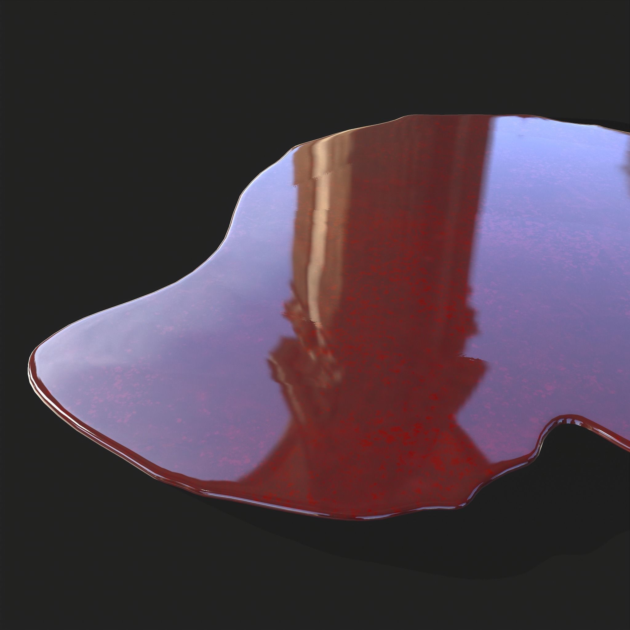 Blood Splatter Low-poly 3D model_15