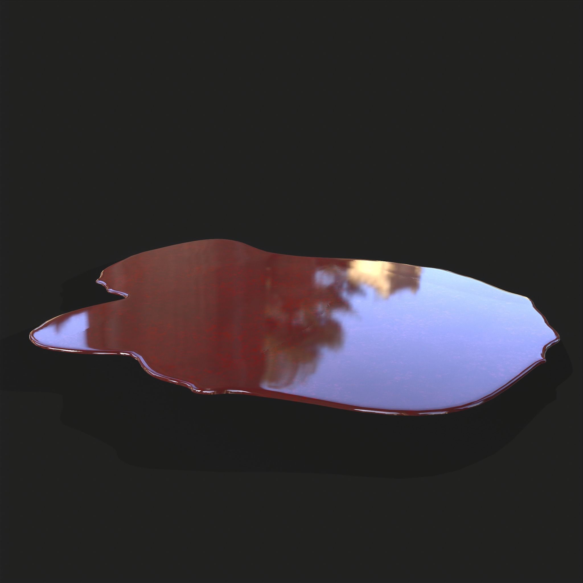 Blood Splatter Low-poly 3D model_16