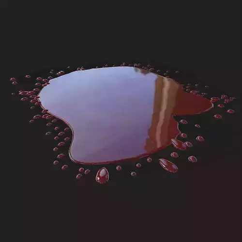 Blood Splatter Low-poly 3D model