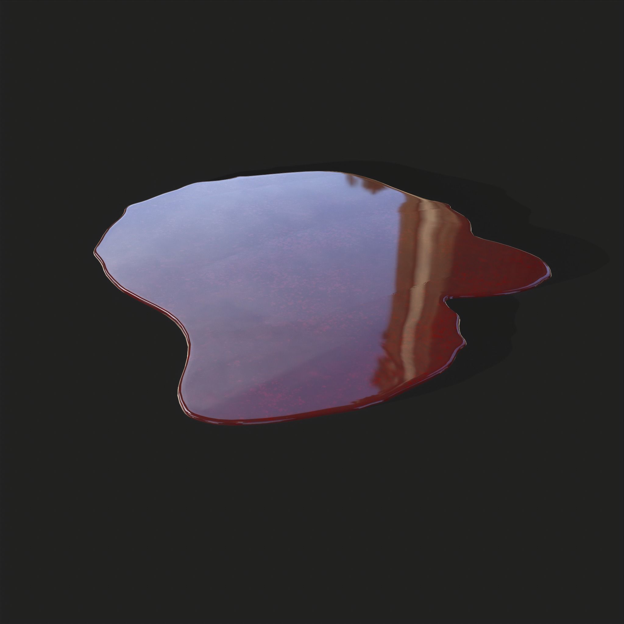 Blood Splatter Low-poly 3D model_3