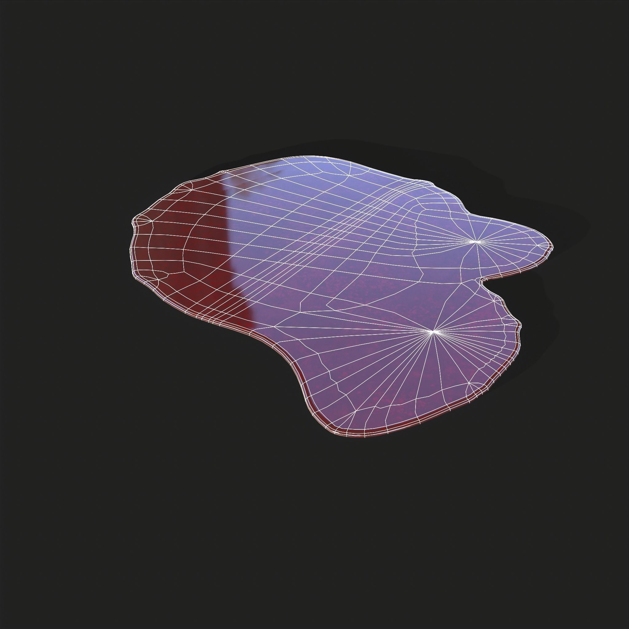 Blood Splatter Low-poly 3D model_27
