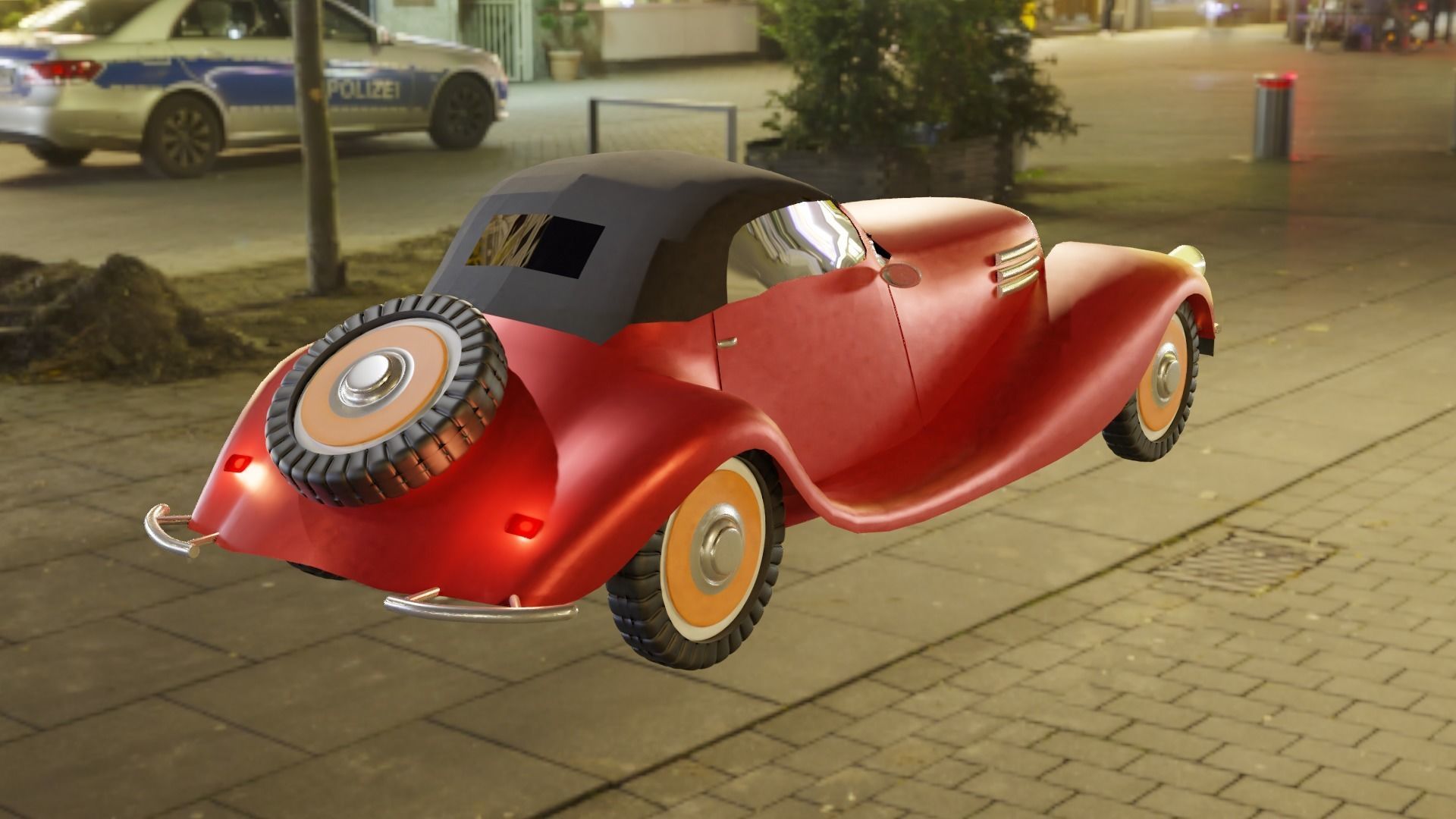 classic car model 3D model_4
