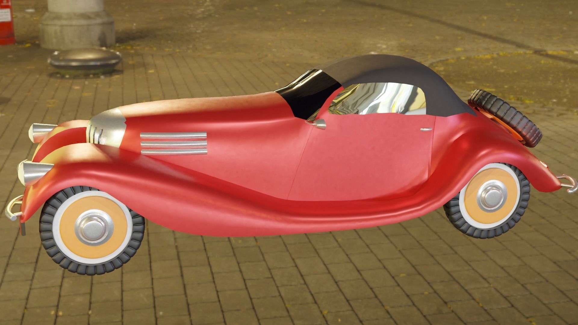 classic car model 3D model_2