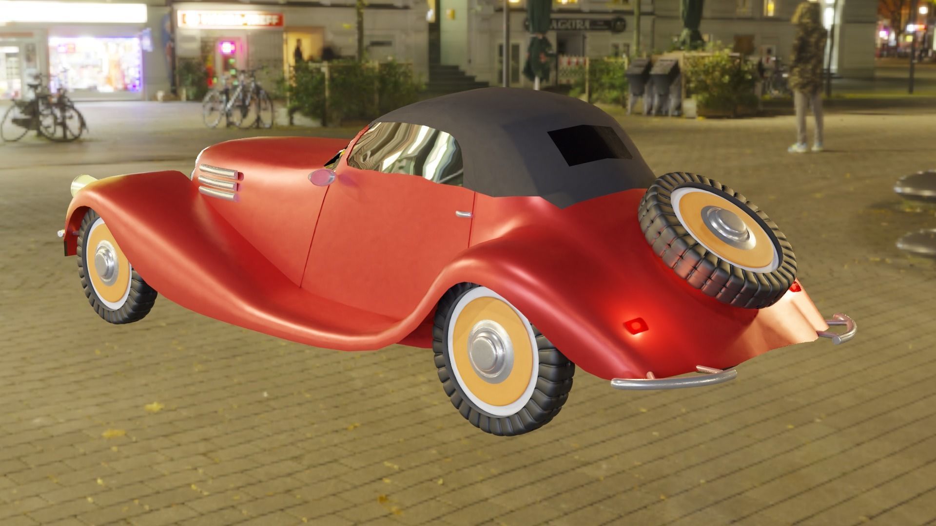 classic car model 3D model_3