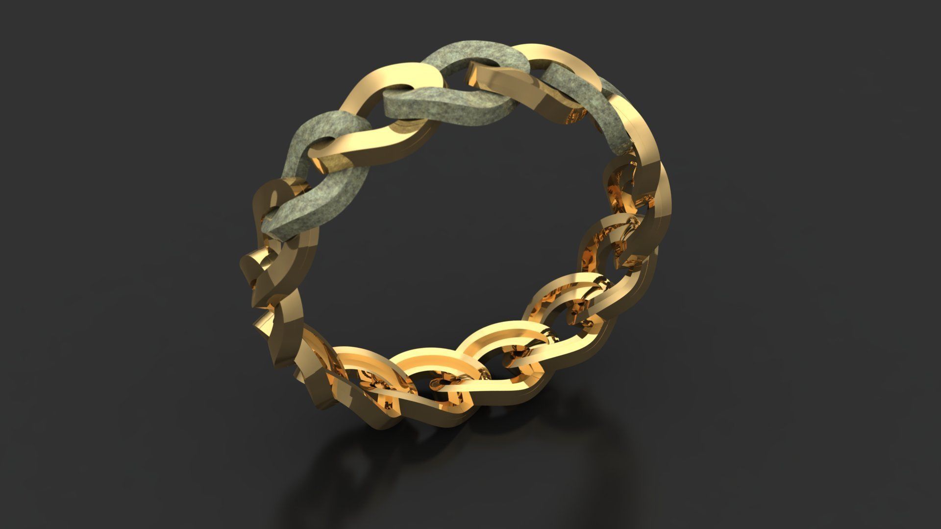Wedding ring  3D print model_6