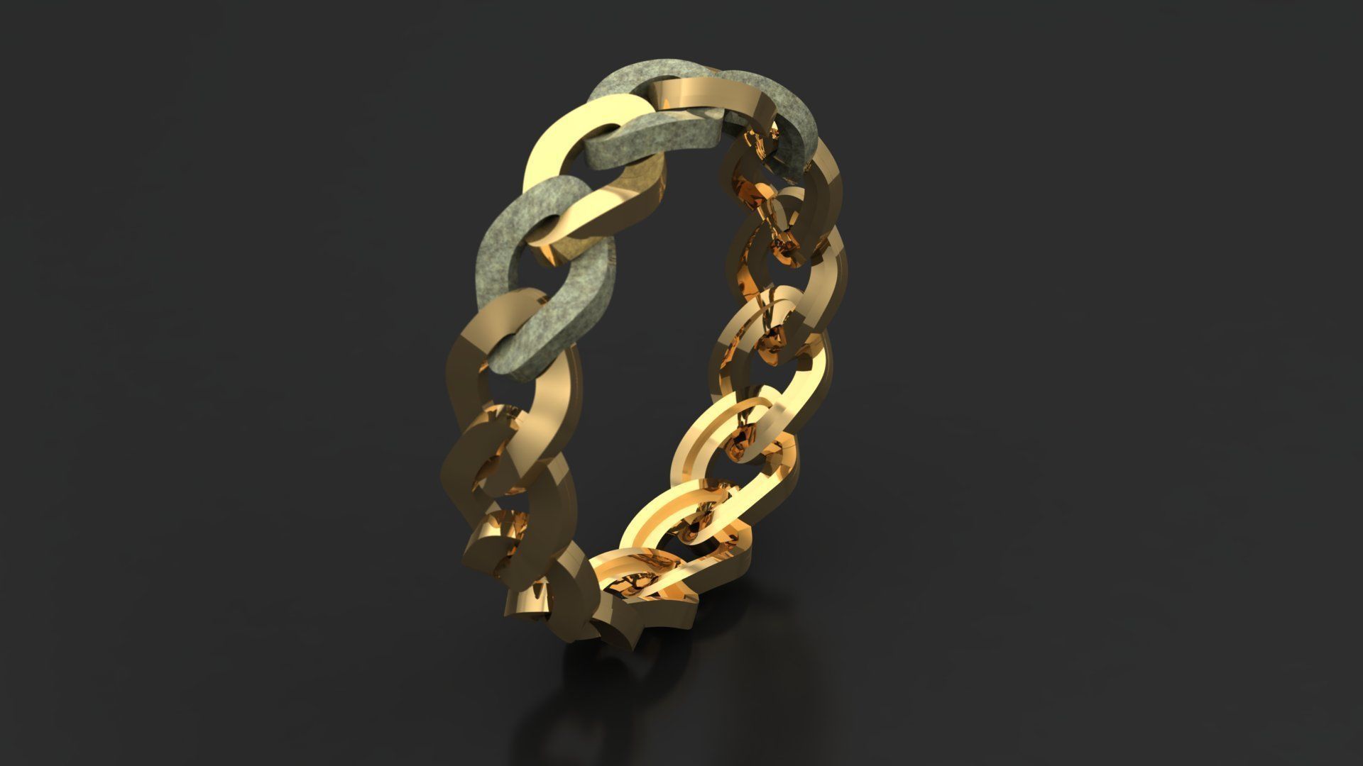 Wedding ring  3D print model_7
