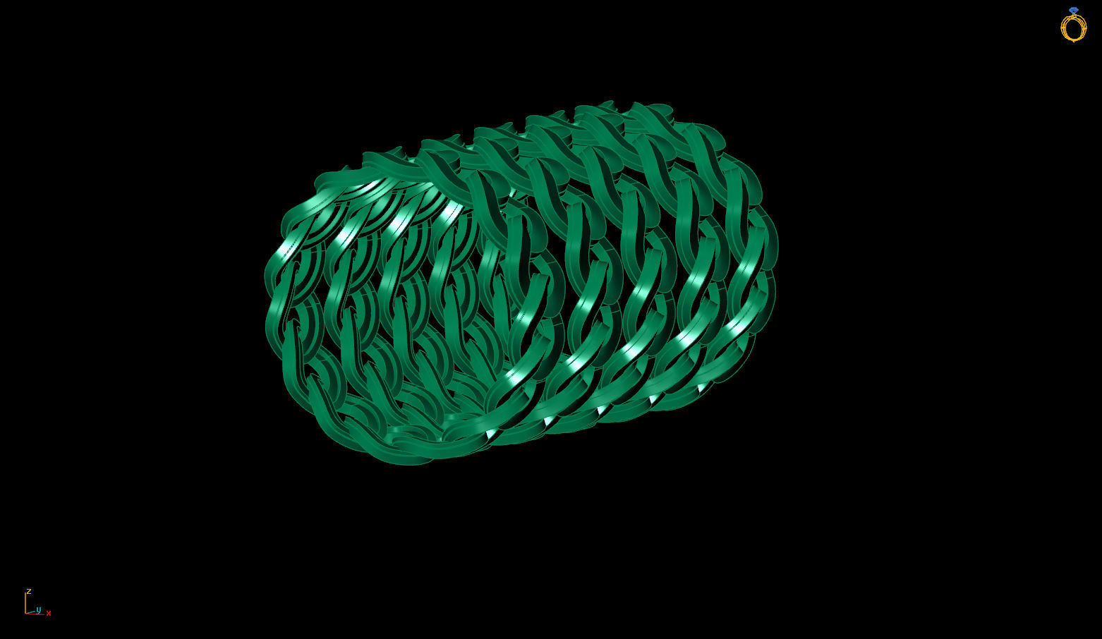Wedding ring  3D print model_13