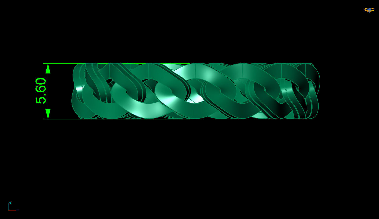 Wedding ring  3D print model_11