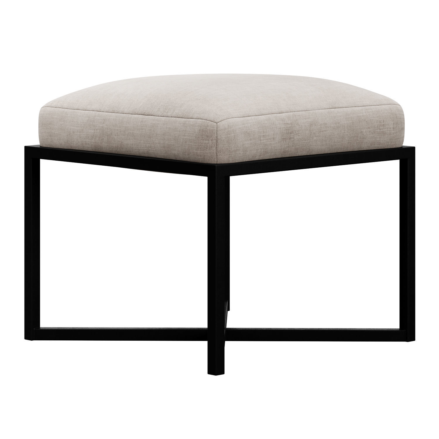 Four Hands Nadia Accent Stool 3D model_3