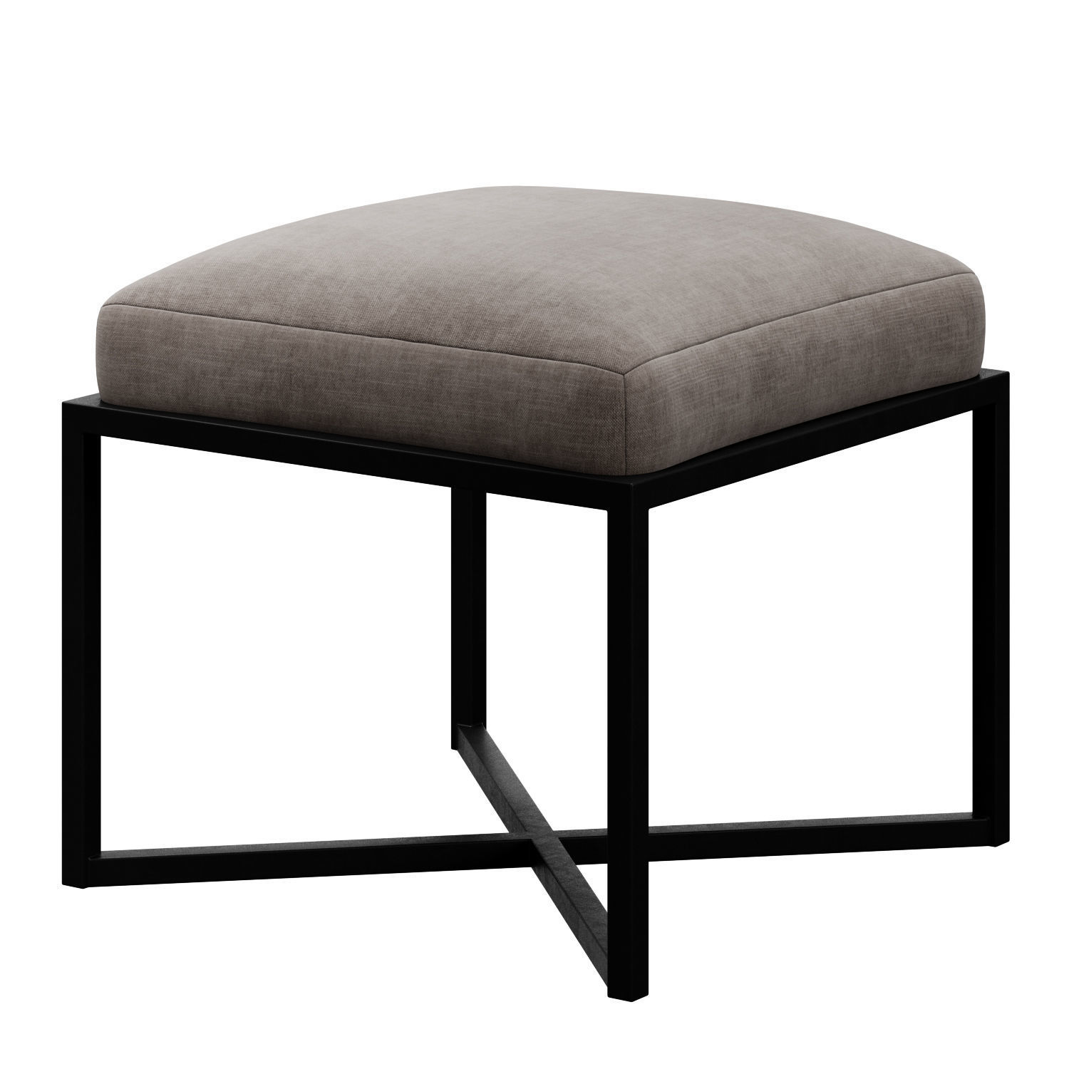 Four Hands Nadia Accent Stool 3D model_4