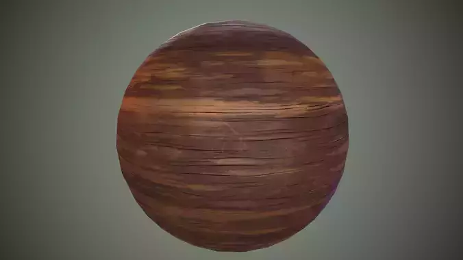Cartoon wood texture game ready