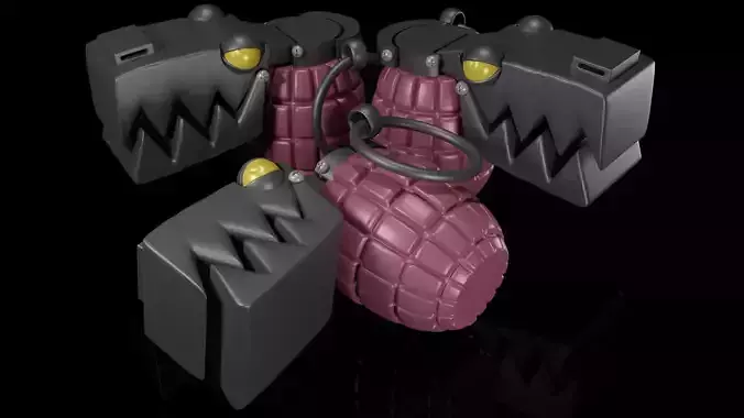 Jinx Chompers Granades - League of Legends Cosplay - LOL 3D print model