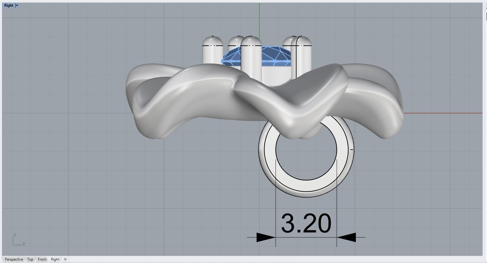 flower pendant 3D print model_10