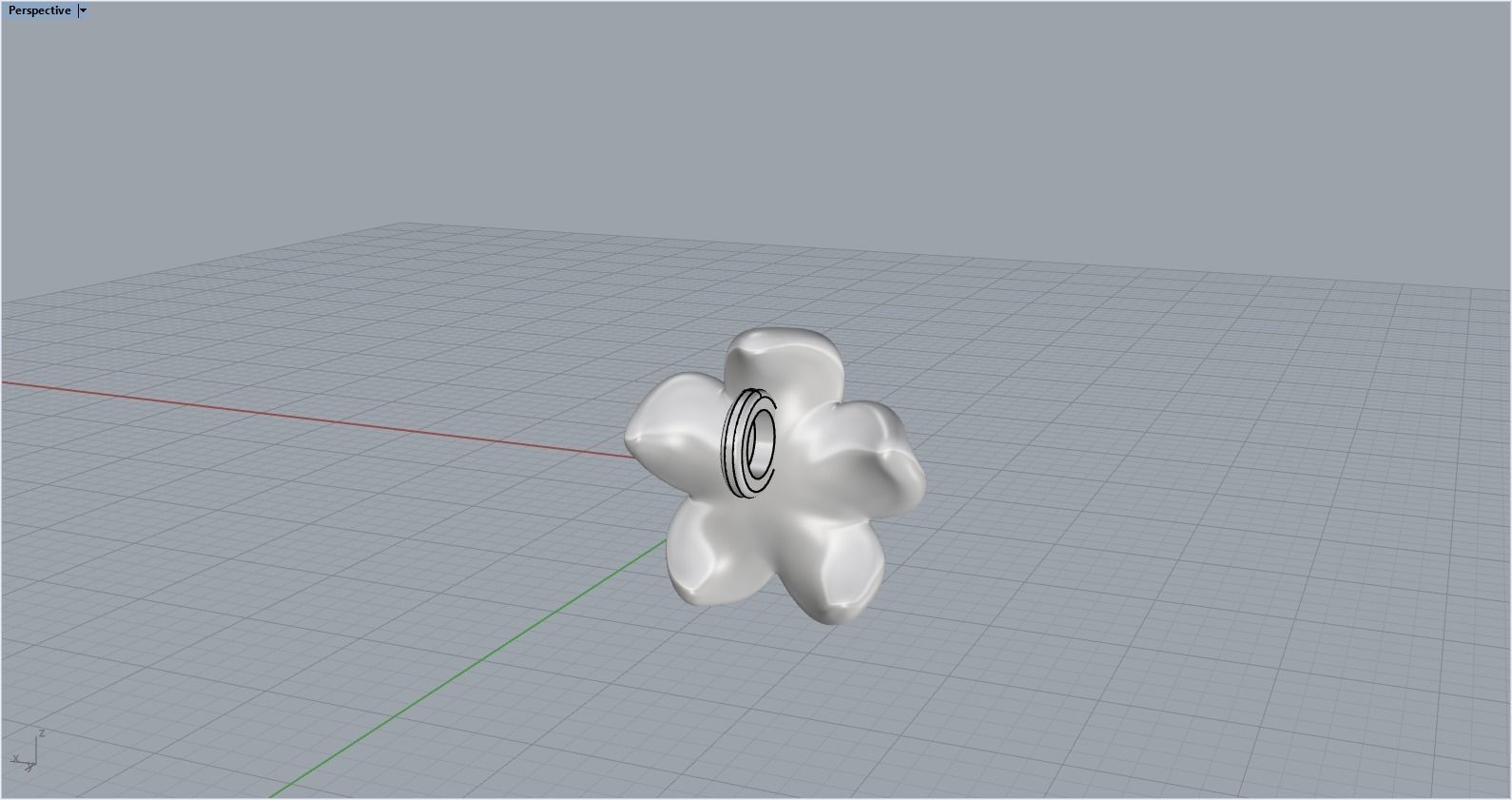 flower pendant 3D print model_21