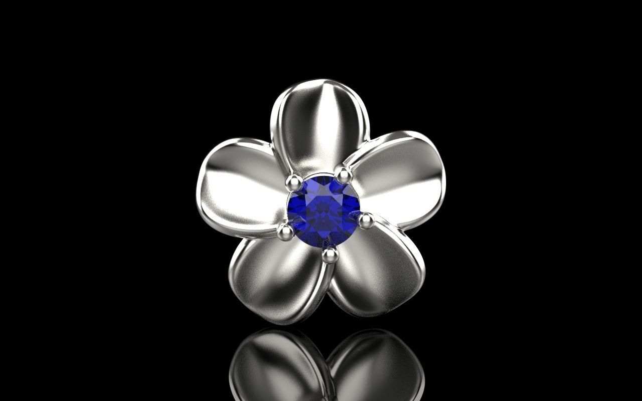 flower pendant 3D print model_26