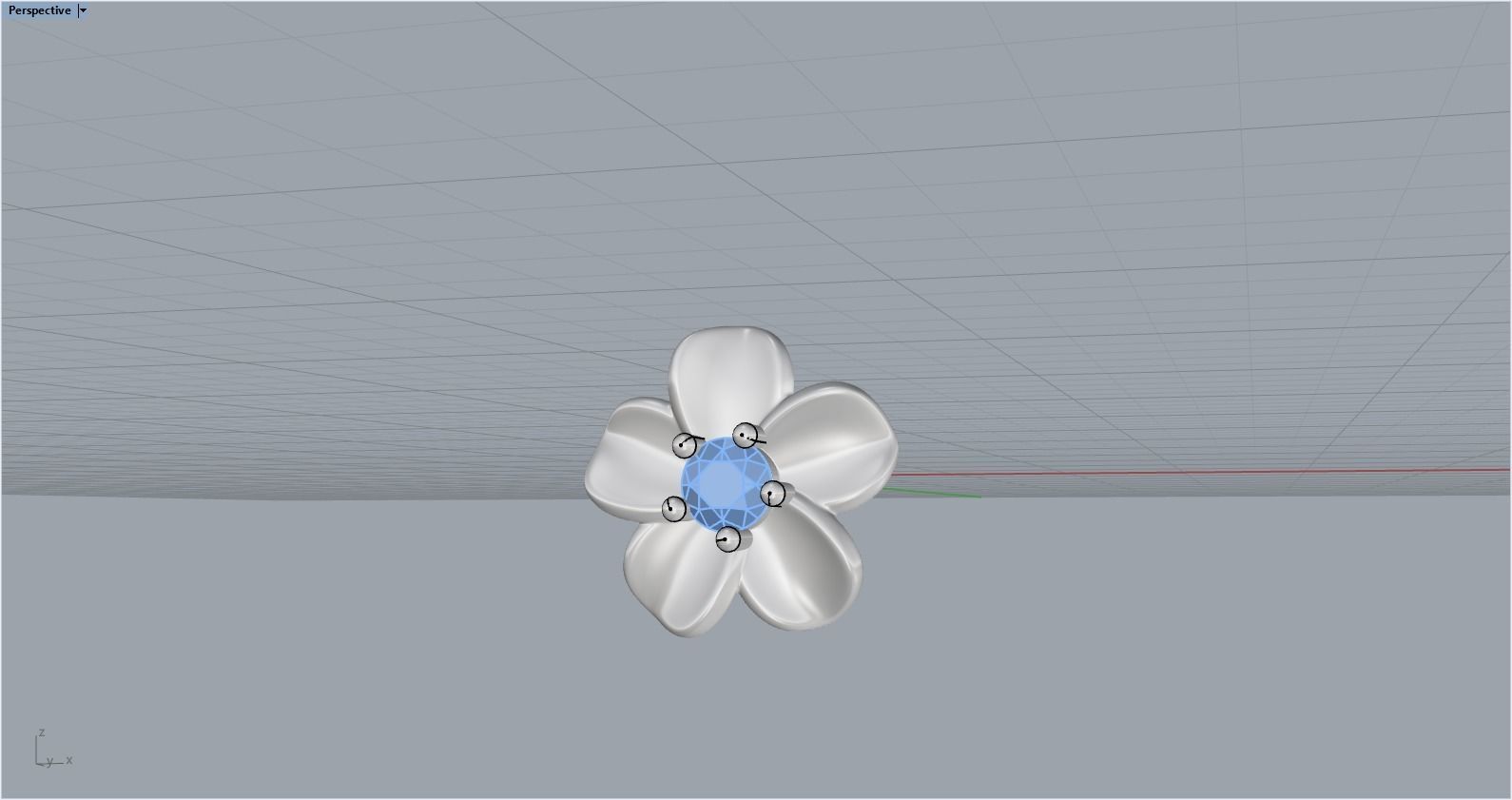 flower pendant 3D print model_13